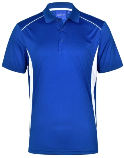 Picture of Winning Spirit, Mens Cooldry S/S Contrast Interlock Polo